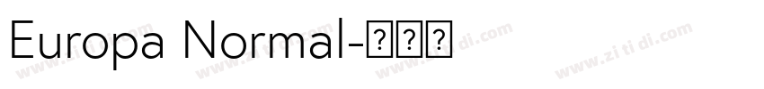Europa Normal字体转换